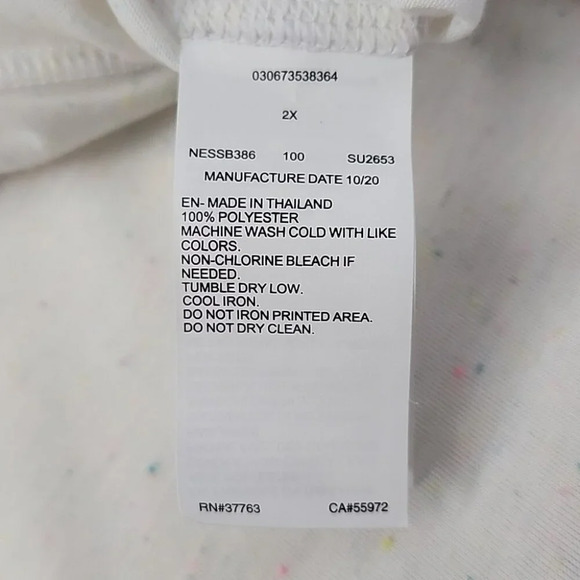 Nike Women's Confetti Crewneck Racerback Plus Size Cover Up Dress Size 2X - Picture 9 of 13